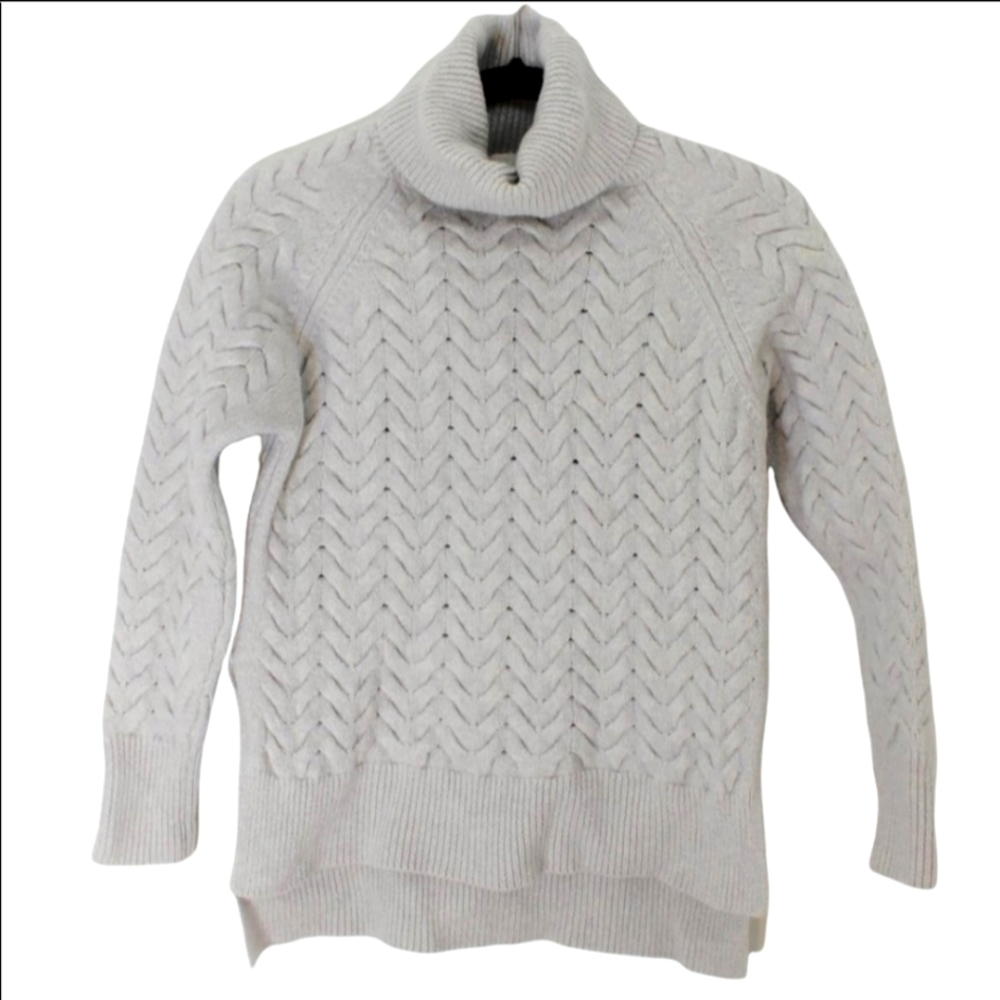 WILFRED Aritzia Woven 100% Wool Turtleneck Sweater